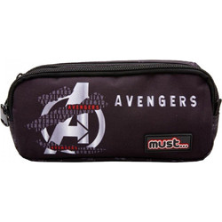 Μust Avengers Κασετίνα με 2 Θήκες Μαύρη 506021