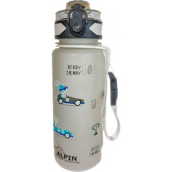 Alpin Outdoor Racing Car Παιδικό Μπουκάλι Πλαστικό BPA Free Γκρι 500ml