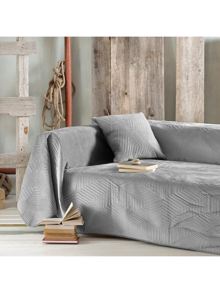 Rythmos Ριχτάρι Τριθέσιου Καναπέ 180x280 Selma Grey