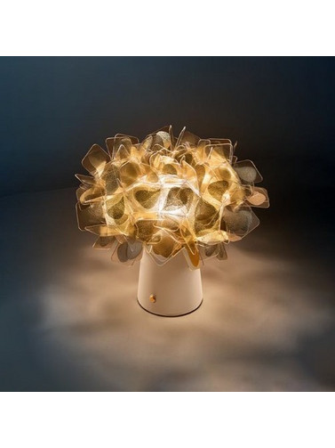 SLAMP LIGHTING Slamp Clizia Battery Mama Non Mama Gold/White Επαναφορτιζόμενα Φωτιστικά - Με Μπαταρία (CLIT000GNM000BDWHBEU)