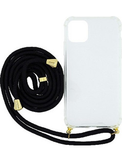 GOOSPERY CLEAR CASE WITH STRAP IPHONE 13 PRO - BLACK