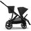 Cybex Gazelle S Καρότσι για Δίδυμα Black Moon Black