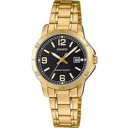 Casio Γυναικείο Ρολόι με Χρυσό Μεταλλικό Μπρασελέ LTP-V004G-1B