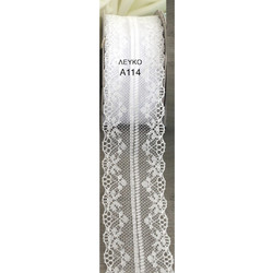 Δαντέλα Λευκή 4cm x 20Υ | Α114, rin-a114