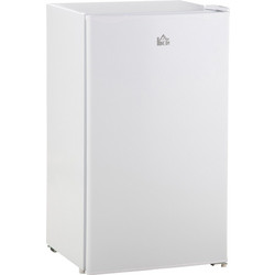 HOMCOM Coolbox 91L με ρυθμιζόμενο θερμοστάτη, επιτοίχια ράφια, ράφια και 1 συρτάρι, 47,5x44,2x84 cm 800-129V90WT