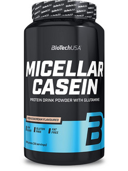 Biotech USA Micellar Casein Strawberry Πρωτεΐνη Γράμμωσης Χωρίς Γλουτένη 908gr