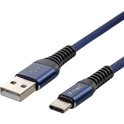 Καλώδιο USB-Type C 1m Μπλέ Gold Series 8633 V-TAC