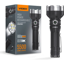 Videx H505C Επαναφορτιζόμενος Φακός Led Αδιάβροχος IP68 5500lm