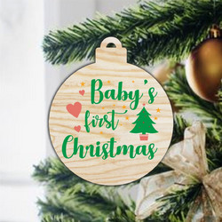 Χριστουγεννιάτικο Στολίδι μπαλα baby first christmas