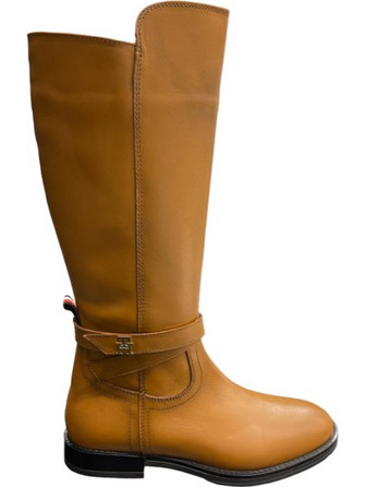 TOMMY HILFIGER ΓΥΝΑΙΚΕΙΑ ΔΕΡΜΑΤΙΝΗ ΜΠΟΤΑ ΙΠΠΑΣΙΑΣ T4A6-32422-0036, ΤΑΜΠΑ, Γυναίκα