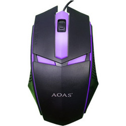 Aoas V01 Ενσύρματο Gaming Ποντίκι RGB 2400 DPI Black
