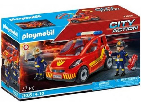 Playmobil City Action Μικρό Όχημα Πυροσβεστικής με Πυροσβέστες για 4-10 Ετών 71035