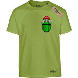 Takeposition Pocket Mario Παιδικό T-Shirt Κοντομάνικο Lime 806-1290-13