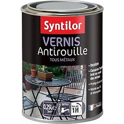 Syntilor Vernis Βερνίκι Επιφάνειας Μετάλλου Διαλύτου Gloss Antirouille 0.5lt