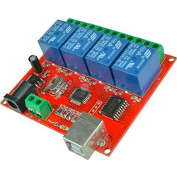 12V USB Relay 4 Channel Programmable Computer Control