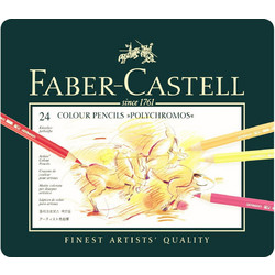 Faber-Castell Polychromos Κασετίνα Ξυλομπογιές Σετ 24τμχ