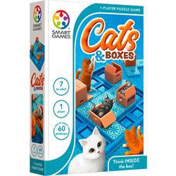 SmartGames Cats & Boxes Επιτραπέζιο Παιχνίδι για Παιδιά 7+ Ετών για 1 Παίκτη