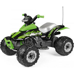 Peg Perego Coral T-Rex 330W Ηλεκτροκίνητη Παιδική Γουρούνα 12V Μαύρη Πράσινη