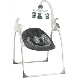 Bebe Stars Daisy 2 in 1 Relax Μωρού Κούνια με Μουσική έως 9kg Ανθρακί 253-186