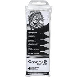 Σετ Μαρκαδόρων Σχεδίου Graph'it Brush Liner Grey