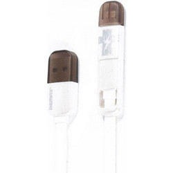 καλώδιο δεδομένων 2 σε 1 micro USB Iphone Lightning, Remax Transformers, 1m, Λευκό - 14363