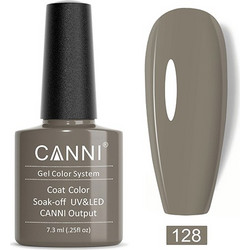 Canni 128 Light Grey Ημιμόνιμο Βερνίκι Νυχιών 7.3ml