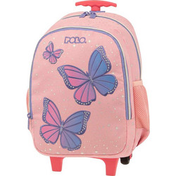 Polo Junior Little Σχολική Τσάντα Τρόλεϊ Νηπιαγωγείου Ροζ 901039-8227