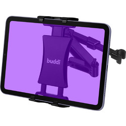 Buddi Tablet Holder for Car Headrest - Universal Ρυθμιζόμενη Βάση Στήριξης Smartphone / Tablet για Πίσω Κάθισμα Αυτοκινήτου - Black - 5 Έτη Εγγύηση (8719246384646)