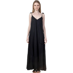 AGGEL Midi Καλοκαιρινό Καθημερινό Φόρεμα Μαύρο SS33304KF-3