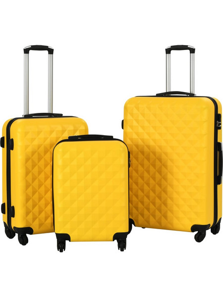 vidaXL 91890 Σετ Βαλίτσες 3τμχ Κίτρινες
