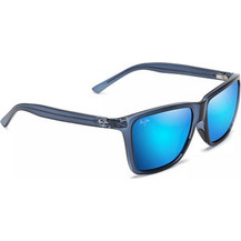 Maui Jim Cruzem 864-03 Ανδρικά Γυαλιά Ηλίου Ορθογώνια Κοκάλινα Διαφανή με Μπλε Polarized Φακό