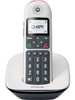 Motorola CD5001 Ασύρματο Τηλέφωνο με Ανοιχτή Ακρόαση Μαύρο Λευκό