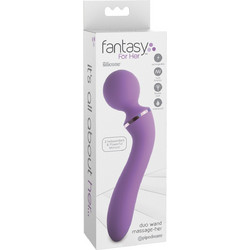 Pipedream Fantasy For Her Duo Wand Massage-Her Δονητής Μασάζ 20cm Μωβ