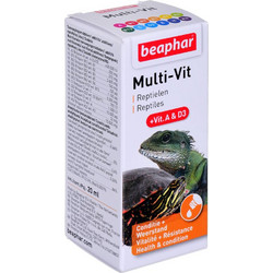 Beaphar Multi Vit A +amp D3 Πολυβιταμίνη Συμπλήρωμα Διατροφής με Βιταμίνες A +amp D3 για Υγιή Ανάπτυξη και Ευεξία Ερπετών 20ml