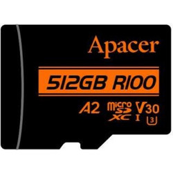 Apacer R100 microSDXC 512GB Class 10 U3 V30 UHS-I A2