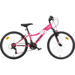 Dino Bikes Aurellia Παιδικό Mountain Bike 24" με 18 Tαχύτητες Φούξια