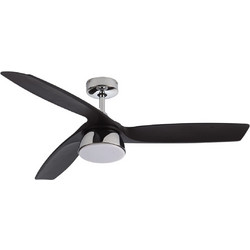 Beacon Lucci Air Bronx Ανεμιστήρας Οροφής 132cm 20W με Φως & Τηλεχειριστήριο Μαύρος