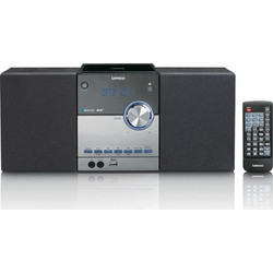 Lenco MC-150 Ηχοσύστημα Hi-Fi 2.0 20W με CD Player Black Silver