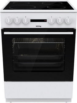 Korting KEC6A40WG Κουζίνα Ηλεκτρική 71lt με Κεραμικές Εστίες 60cm