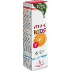 Power Health Vita-C Kids Stevia 20 Αναβράζοντα Δισκία