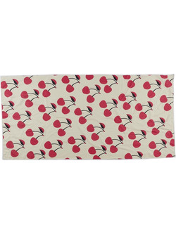 Jet Lag Cherries Πετσέτα Θαλάσσης Μπεζ Κόκκινη 70x140cm VO8721