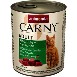 Animonda Carny Adult with Beef, Turkey & Rabbit 800gr