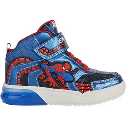 Geox Grayjay Παιδικά Sneakers Μποτάκια με Φωτάκια Navy Μπλε J269YC011CEC4226