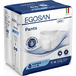 Egosan Natural Comfort Pants Plus Large Πάνες Ακράτειας 6 Σταγόνες 2x15τμχ