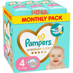 Pampers Premium Care Πάνες No4 9-14kg 278τμχ