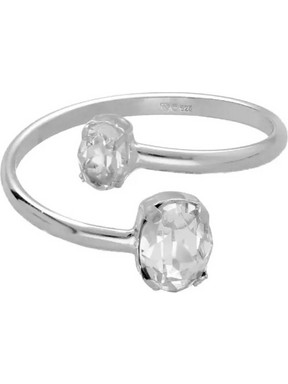 Victoria Cruz Γυναικείο Δαχτυλίδι από Ασήμι 925 με Swarovski A4510-07HA
