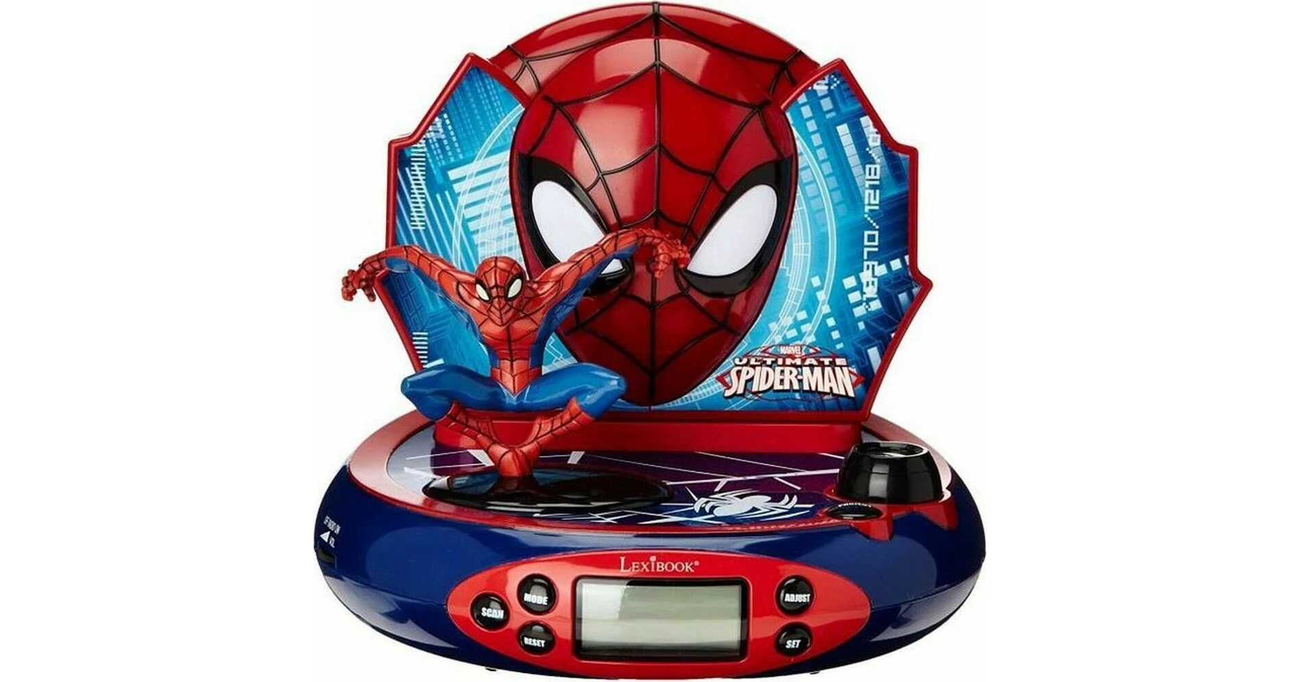 Lexibook 3D SpiderMan Projector Clock Radio RP500SP BestPrice.gr