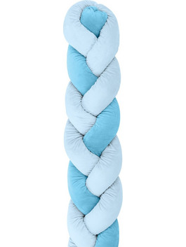 KikkaBoo Πάντα Κούνιας Πλεξούδα Μπλε 20x210cm