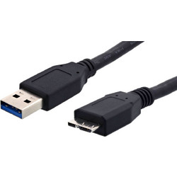 POWERTECH καλώδιο USB 3.0 σε Micro USB CAB-U004, SuperSpeed, 1.5m, μαύρο