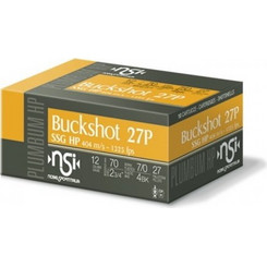 Nobel Sport Buckshot Φυσίγγια Δράμια 12Cal 70mm 27βολα 38gr 10τμχ